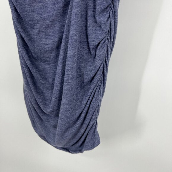 Victoria Secret Dress Blue Ruched Blouson Mini Stretch Knit - Picture 5 of 10